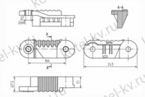 Колосник крайний левый 00.1603.036 Т 328.01.03.00.001